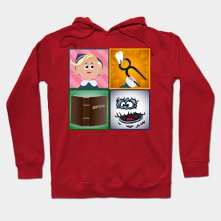 Rudolph - Hermey Squares Hoodie